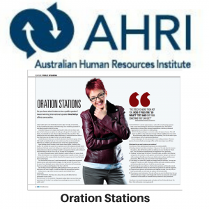 HRM Magazine - Oration Stations - Gina Battye